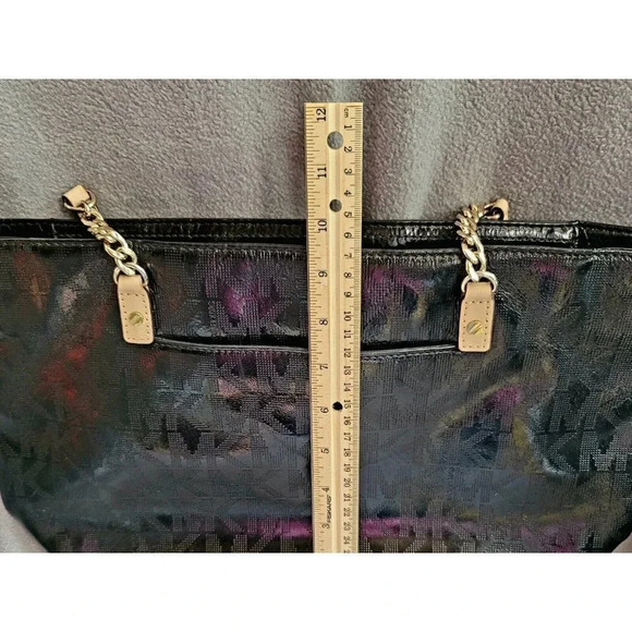 MICHAEL KORS LEATHER BAG BLACK COLOR MONOGRAM - Picture 6 of 6